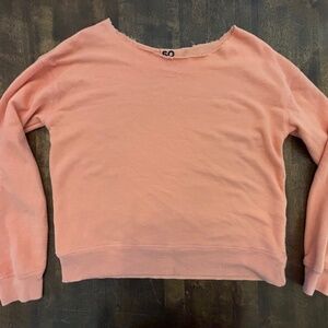 SO Mango/Pink Cut-Off Sweatshirt, Large